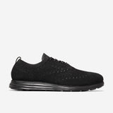 Cole Haan Grand Knit Wingtip II Oxford in black, side view