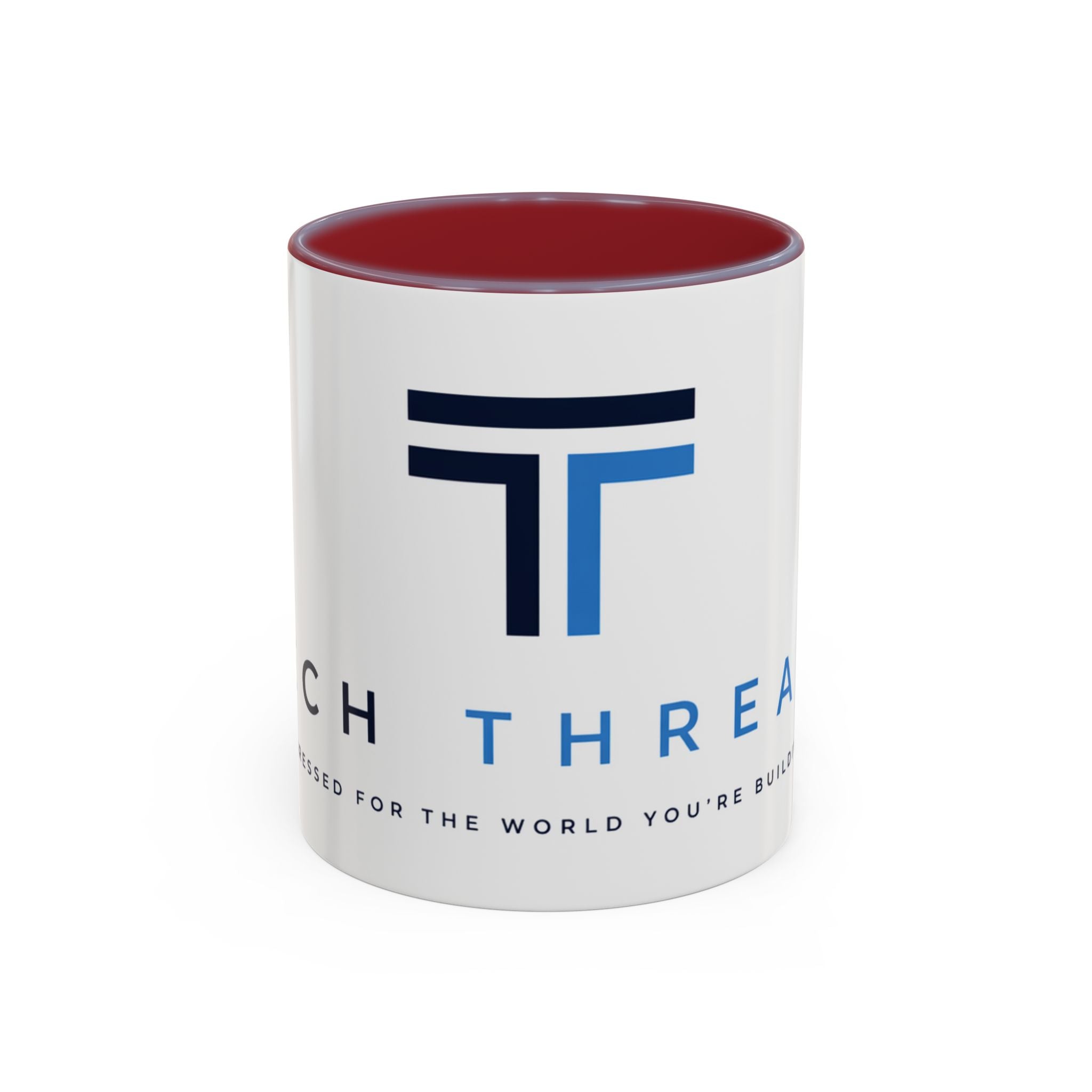 Tech Threads Logo Accent Coffee Mug – Branded Ceramic 11/15oz