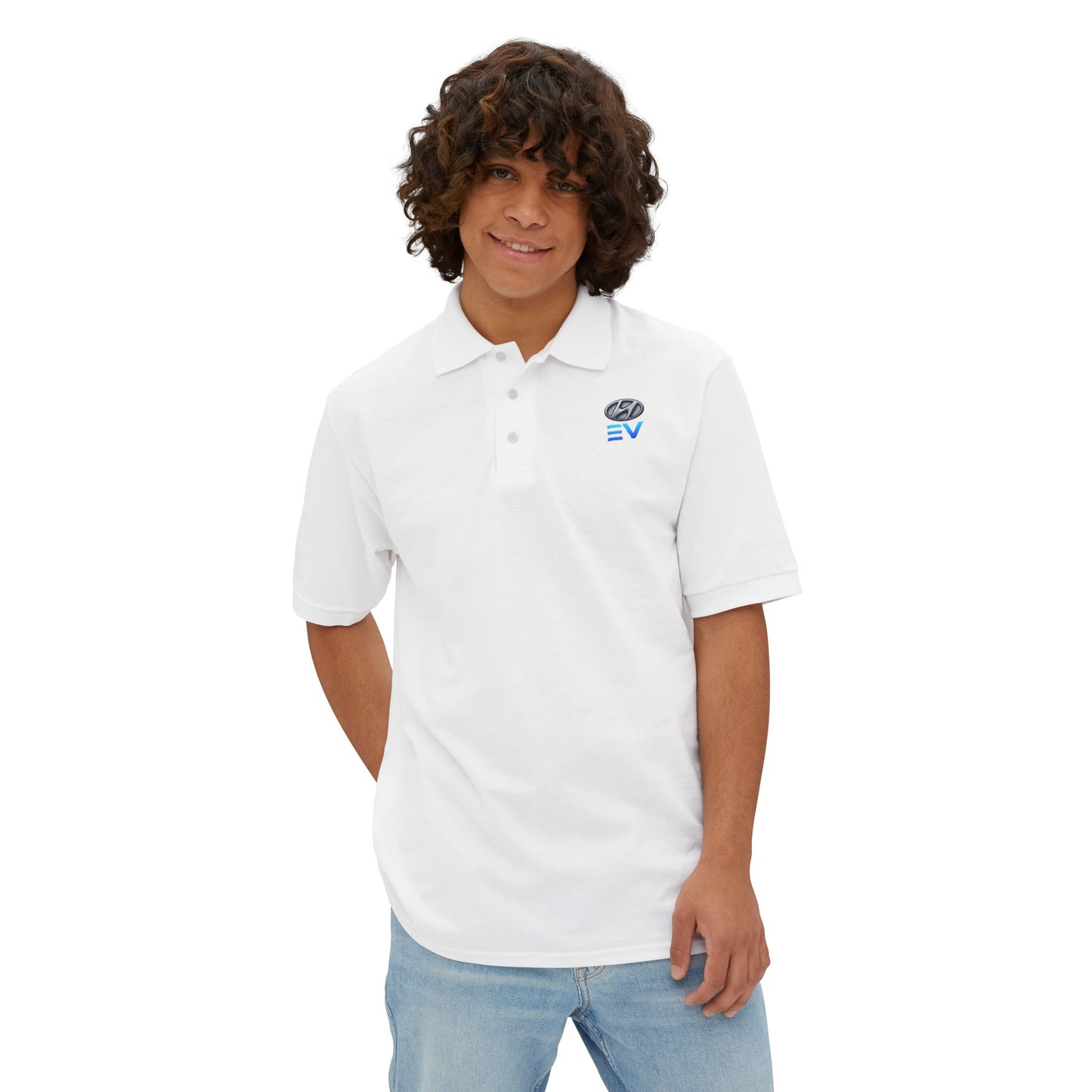 Men's Polo Shirt - Classy EV Polo Shirt for Electric Vehicle Enthusiasts