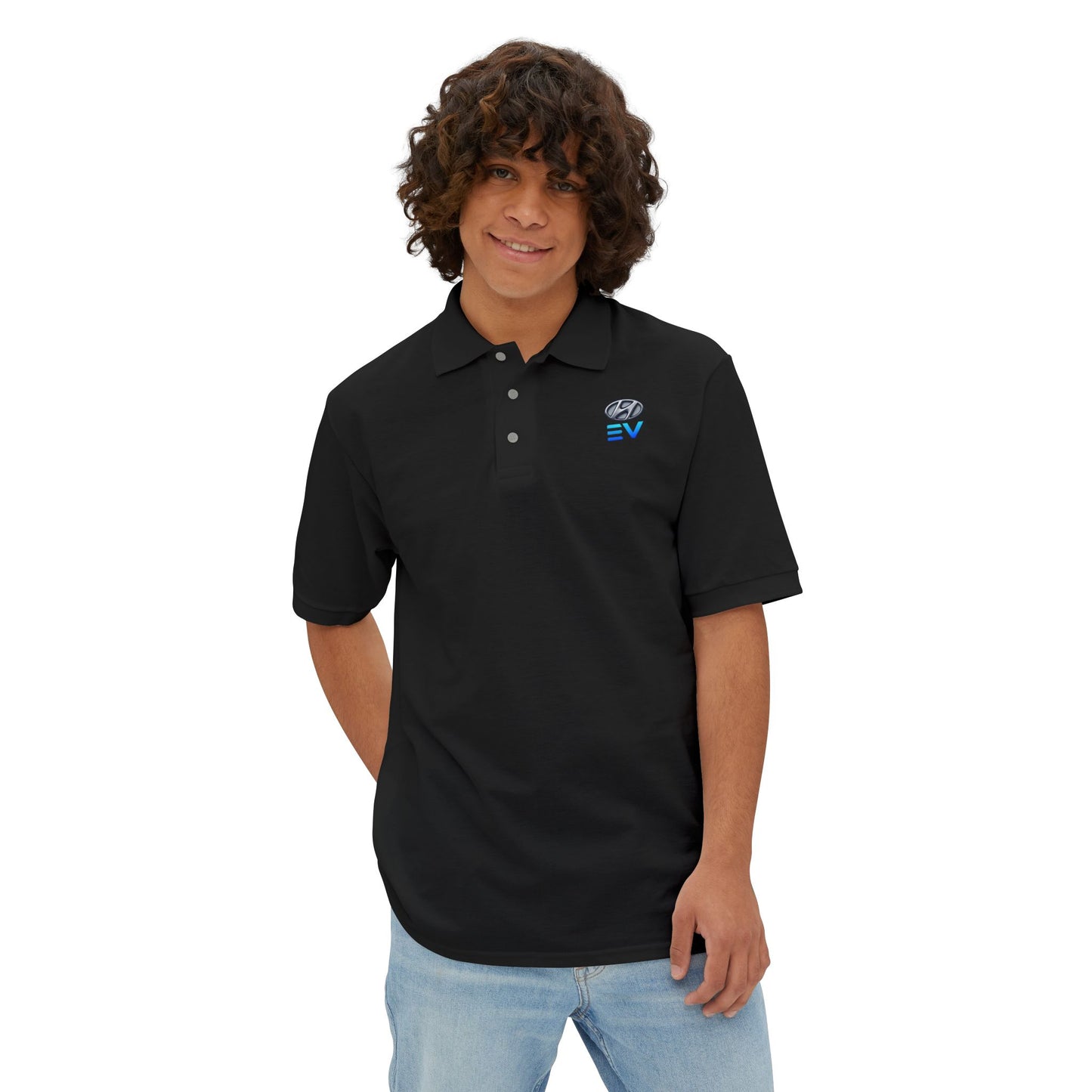 Men's Polo Shirt - Classy EV Polo Shirt for Electric Vehicle Enthusiasts