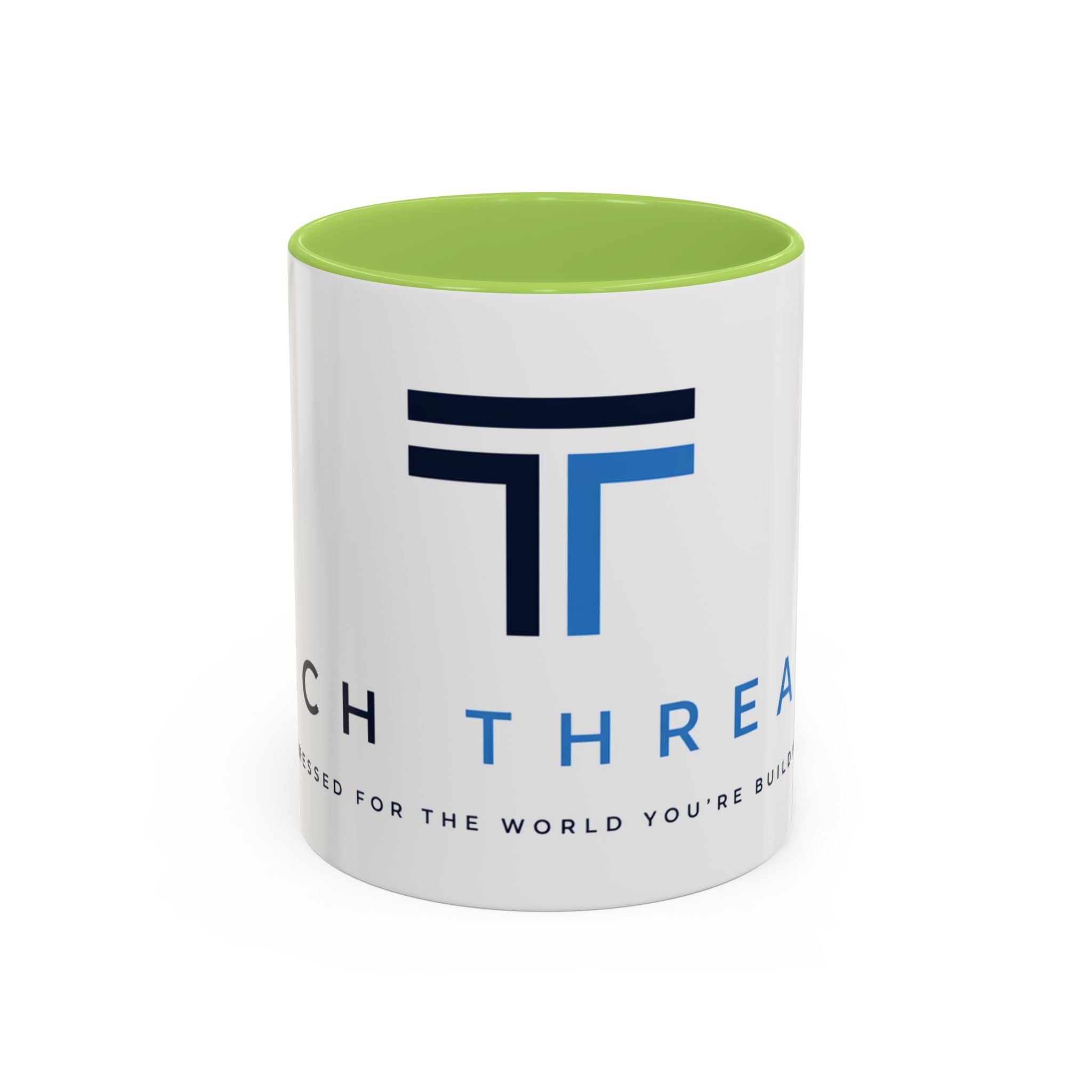 Tech Threads Logo Accent Coffee Mug – Branded Ceramic 11/15oz