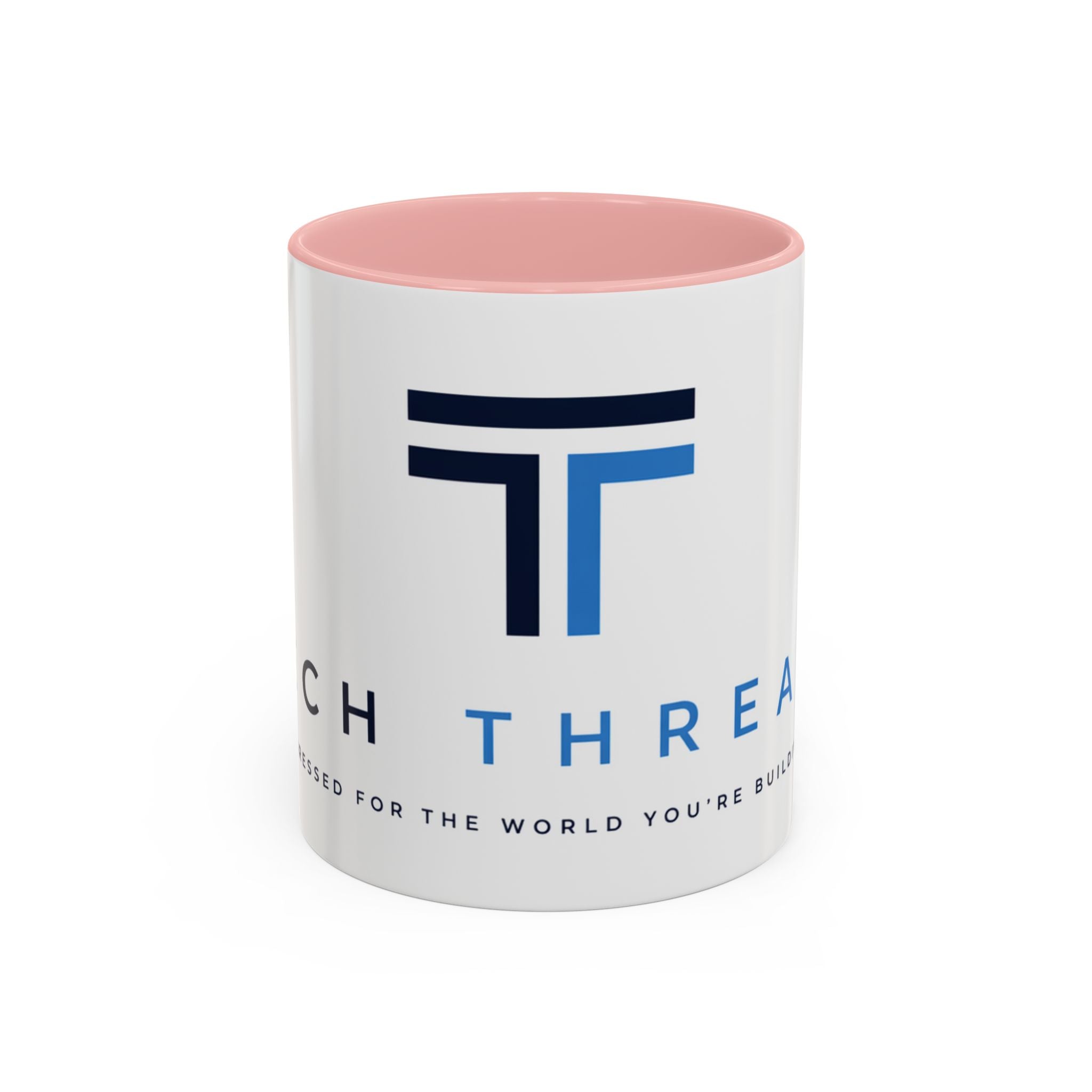 Tech Threads Logo Accent Coffee Mug – Branded Ceramic 11/15oz