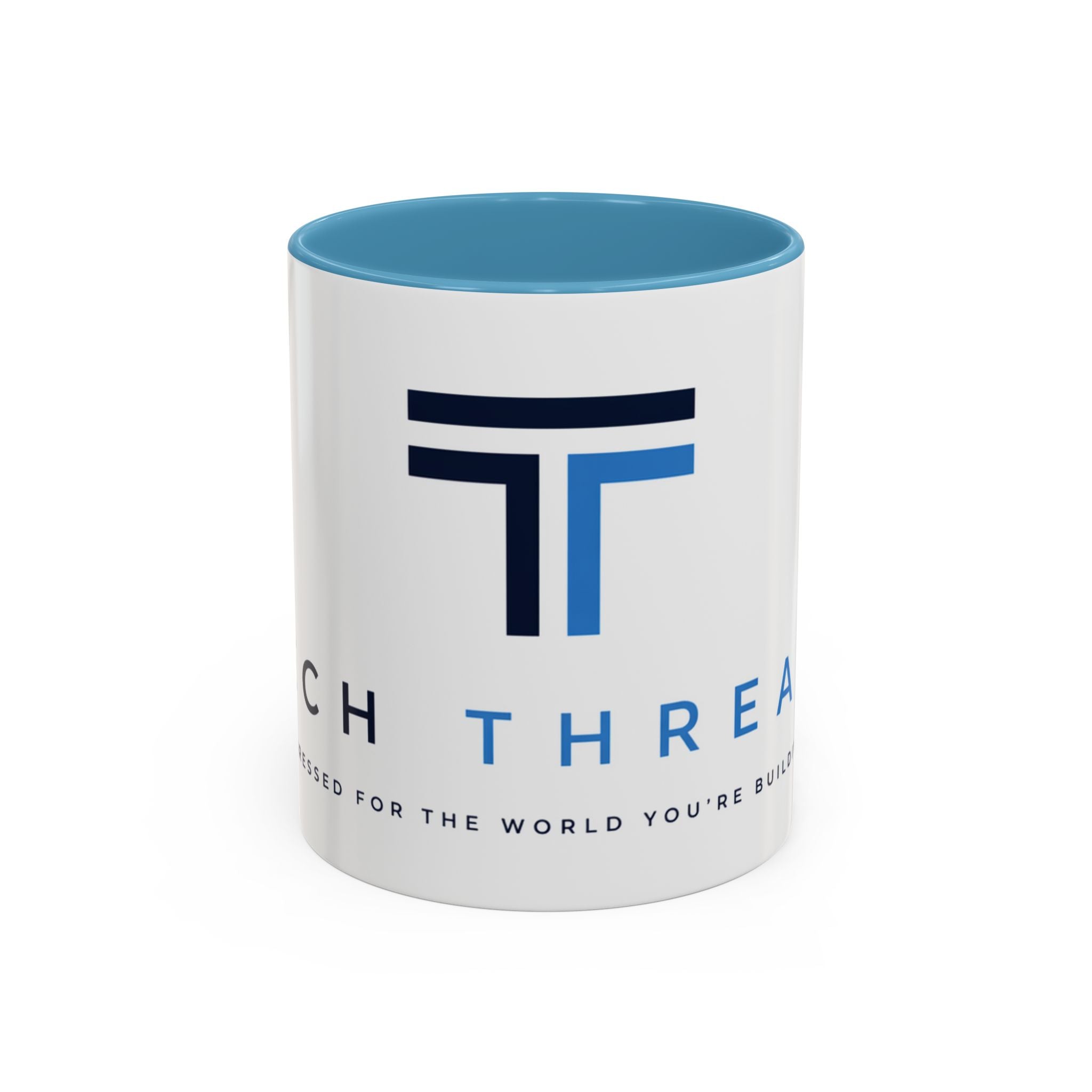 Tech Threads Logo Accent Coffee Mug – Branded Ceramic 11/15oz