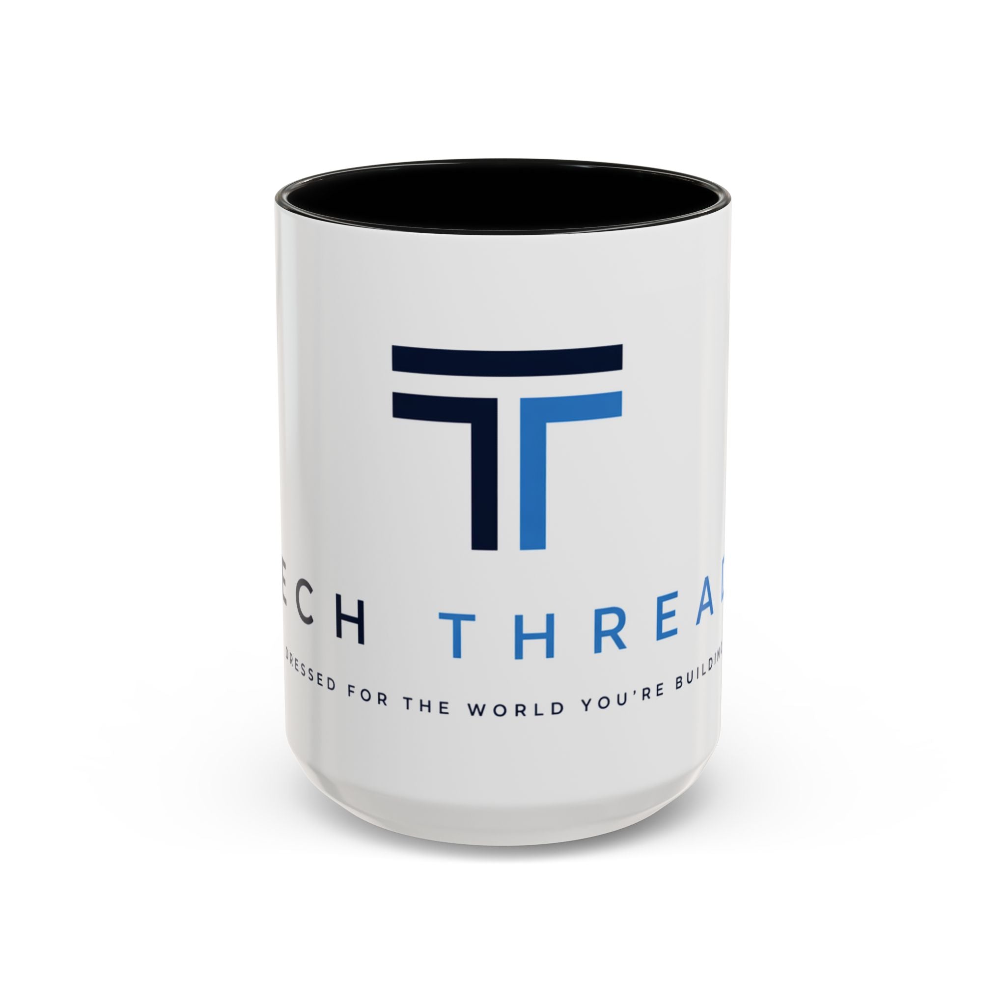 Tech Threads Logo Accent Coffee Mug – Branded Ceramic 11/15oz