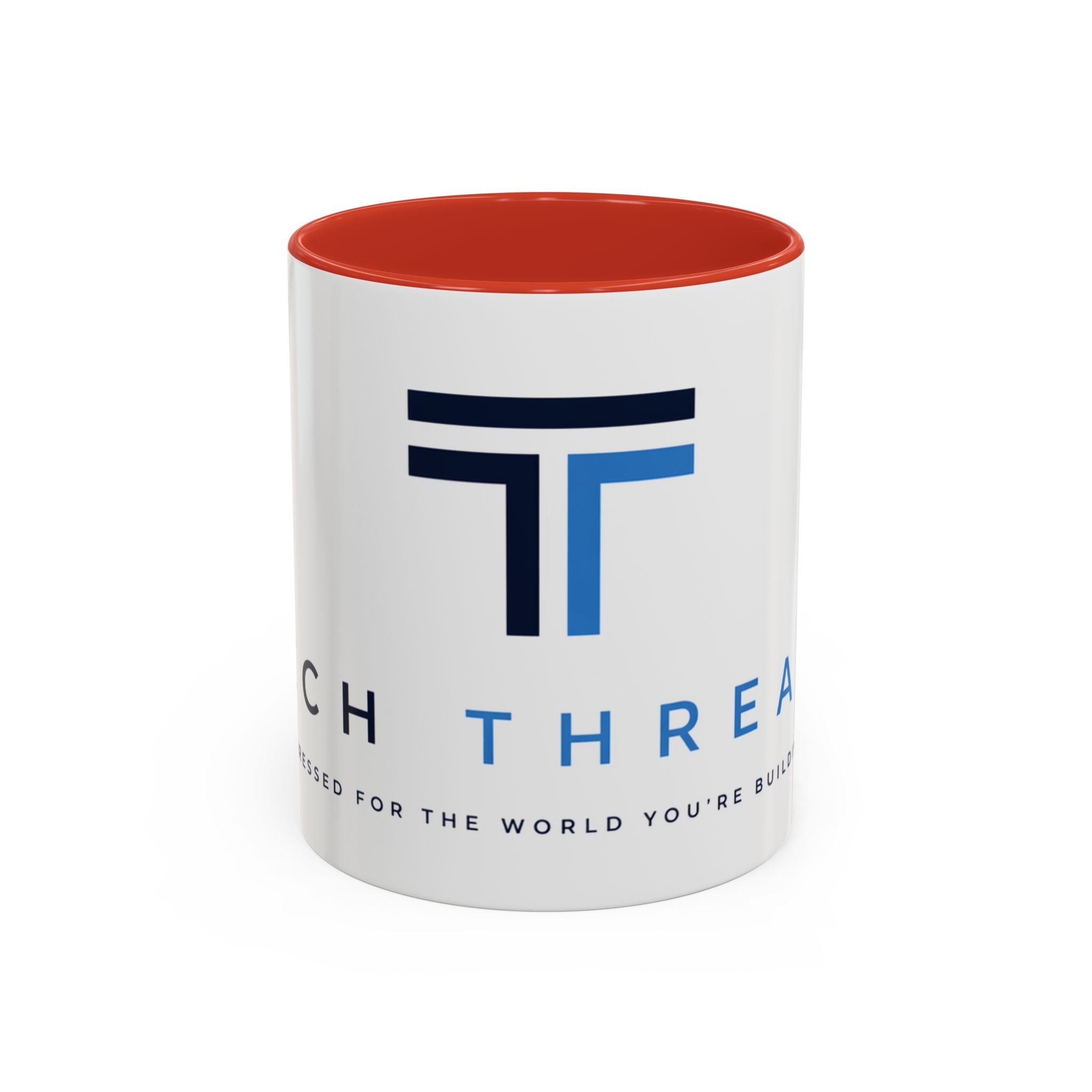 Tech Threads Logo Accent Coffee Mug – Branded Ceramic 11/15oz