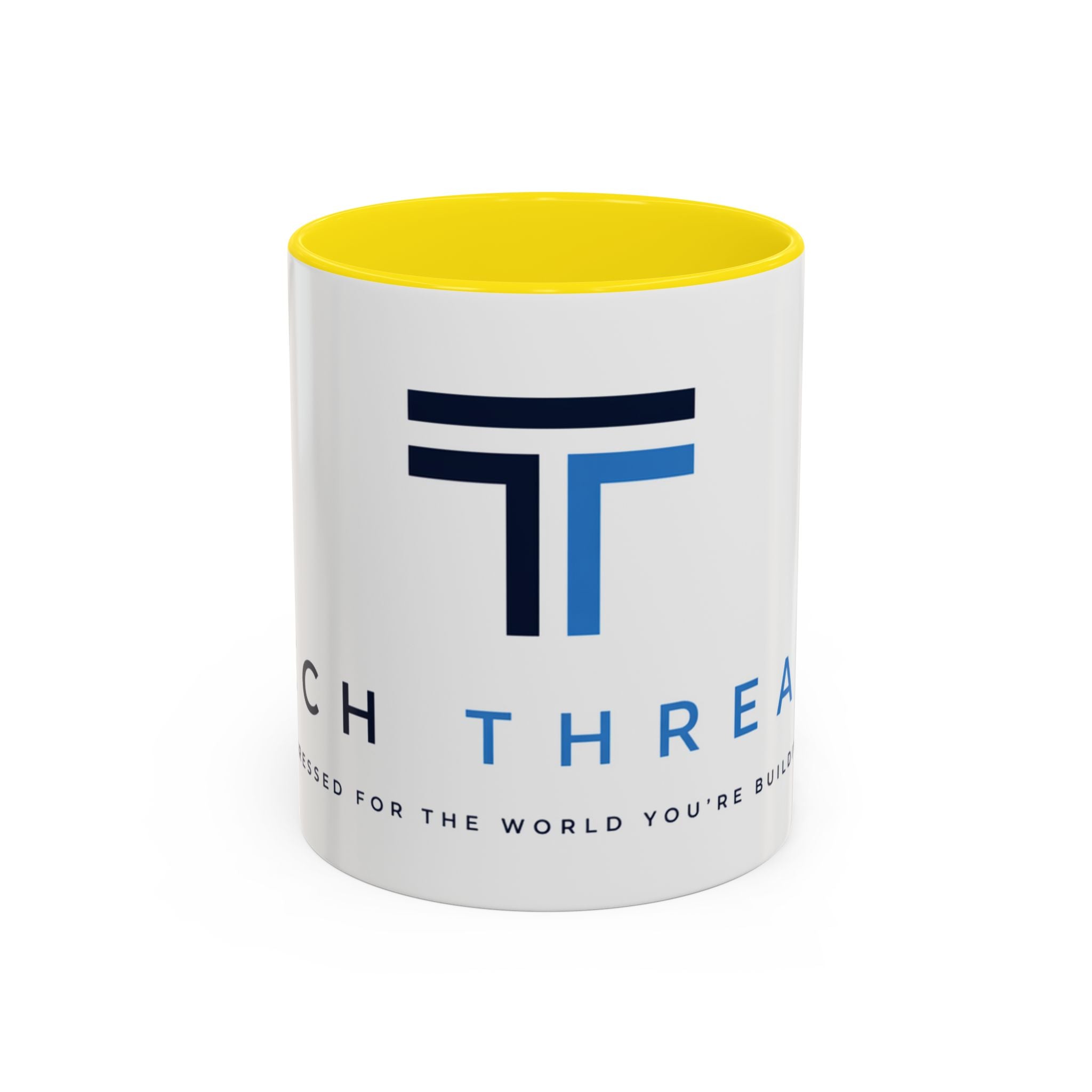 Tech Threads Logo Accent Coffee Mug – Branded Ceramic 11/15oz