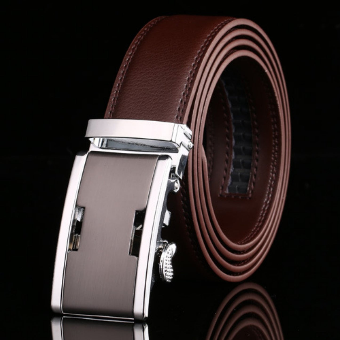 Men's Automatic Buckle Cowhide Belt