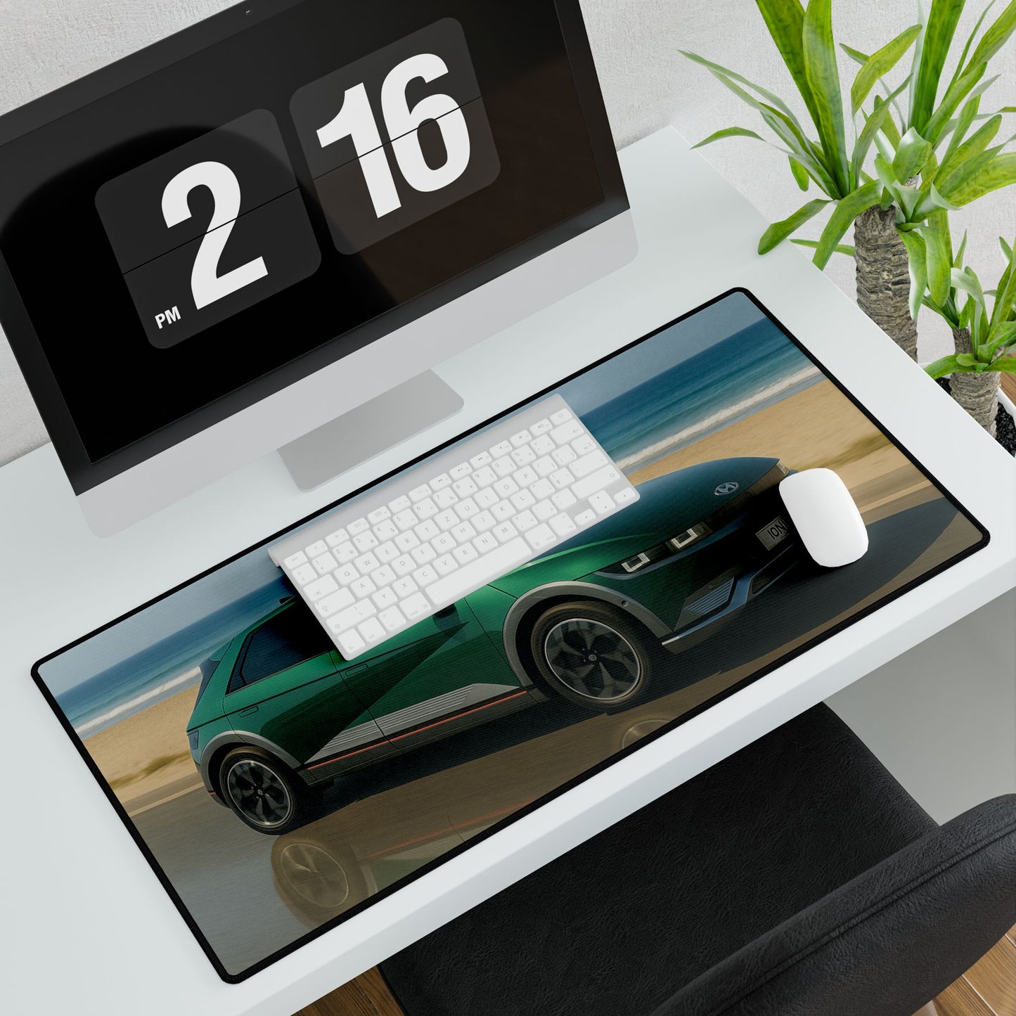 Ioniq 5 Themed Desk Mat, Office Decor, Gaming Mouse Pad, Work from Home, Gift for Car Enthusiasts