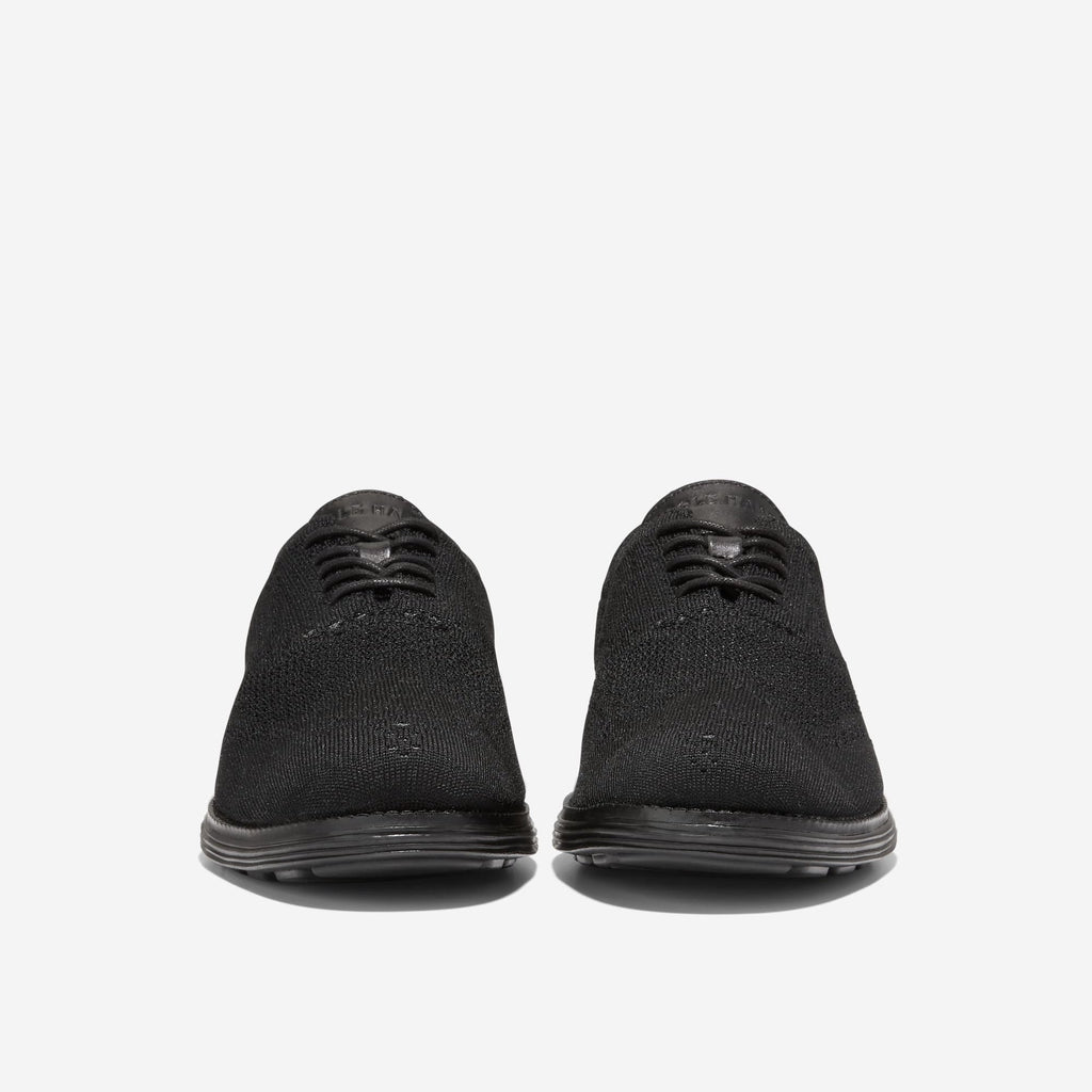 Cole Haan Grand Knit Wingtip II Oxford in black, pair