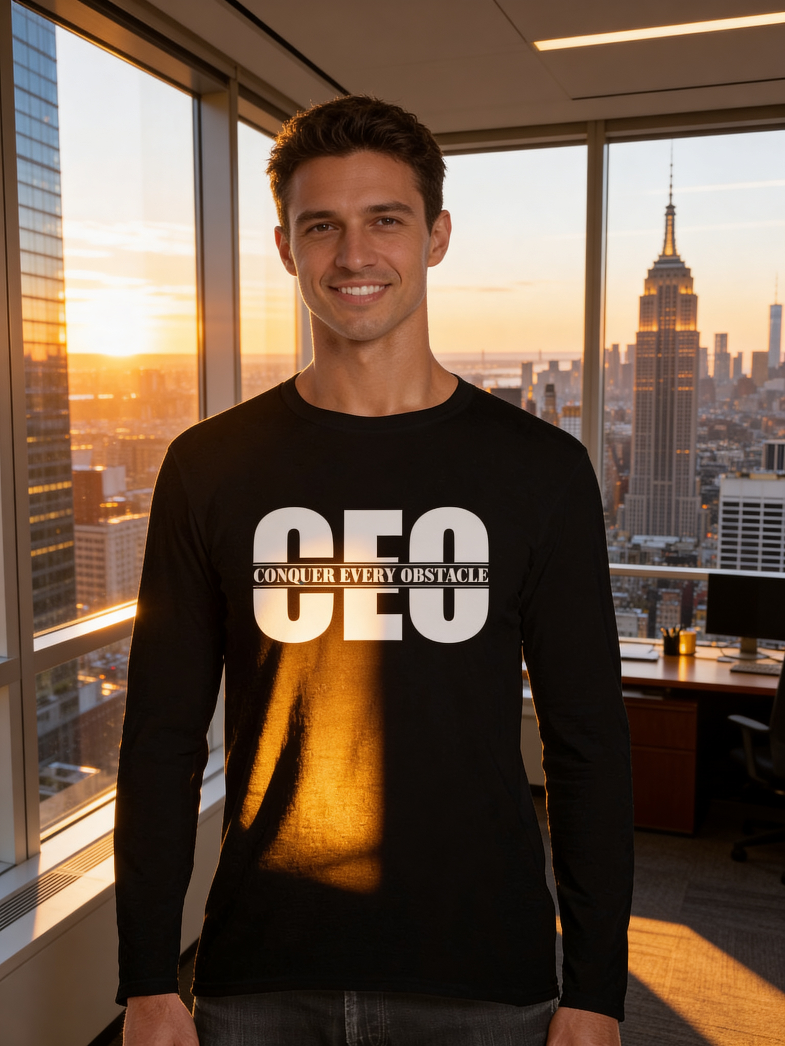 Conquer Every Obstacle CEO Men's Long Sleeve Shirt