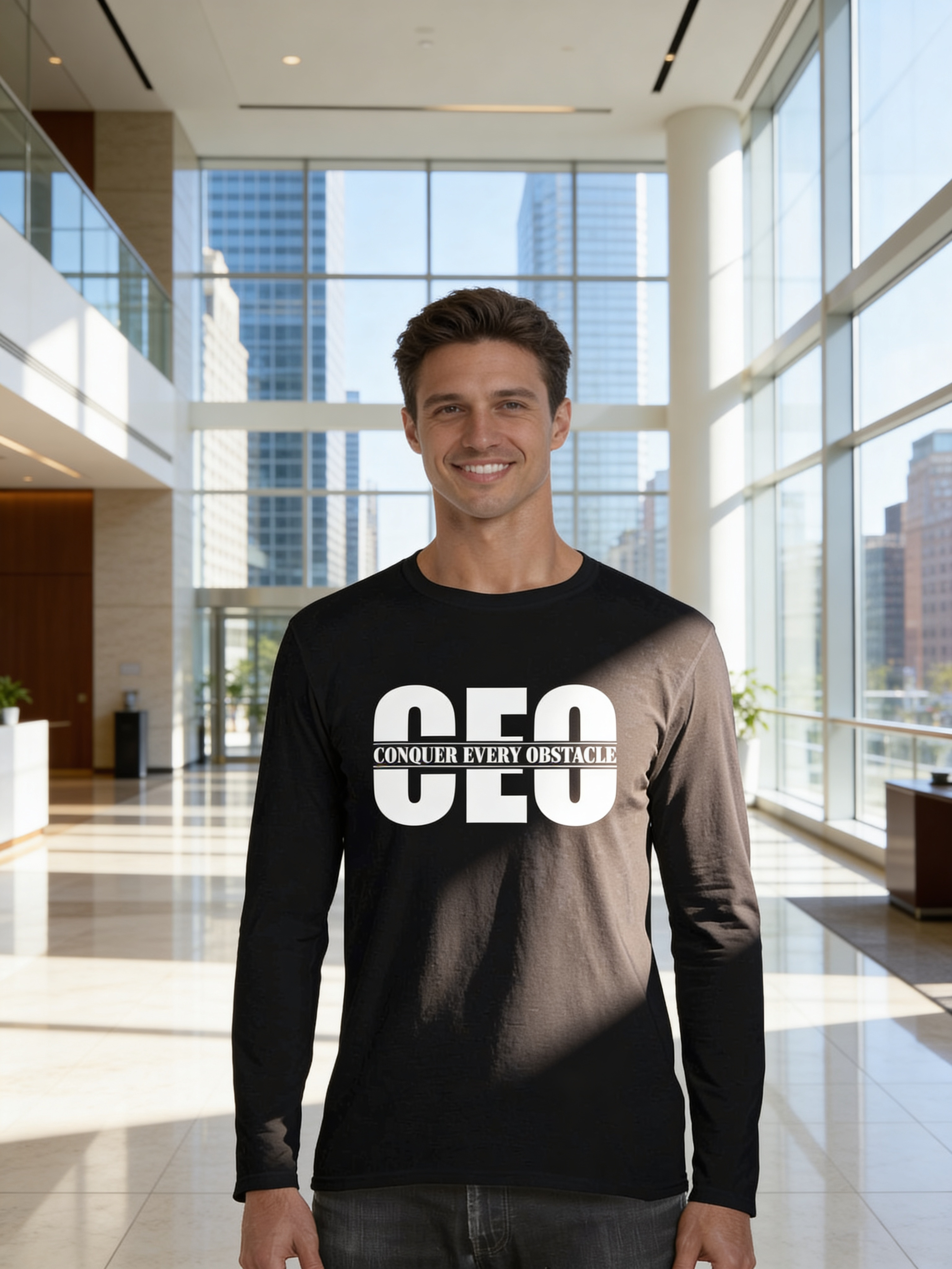 Conquer Every Obstacle CEO Men's Long Sleeve Shirt