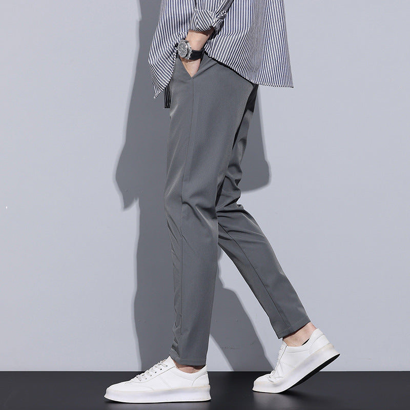 Cross-border Foreign Trade One Piece Dropshipping Men's Casual Pants Straight Slim Autumn And Winter Long Pants Men