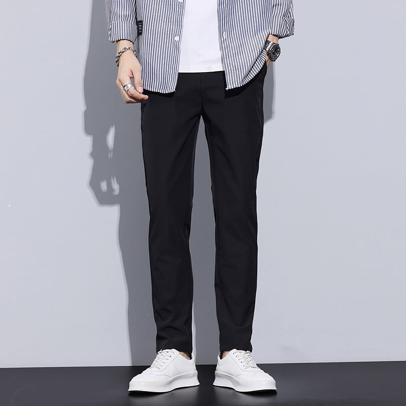 Cross-border Foreign Trade One Piece Dropshipping Men's Casual Pants Straight Slim Autumn And Winter Long Pants Men