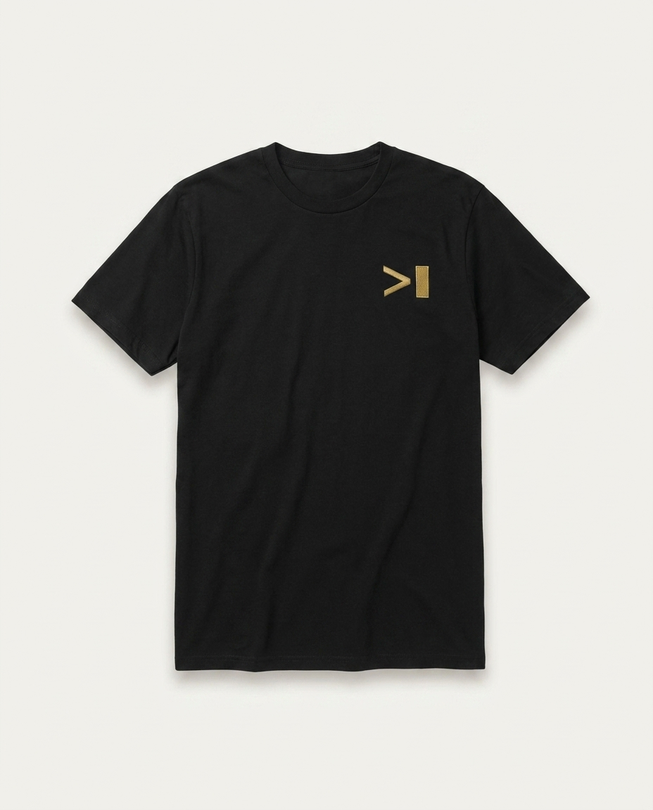 goldbar tee - luxury flat lay