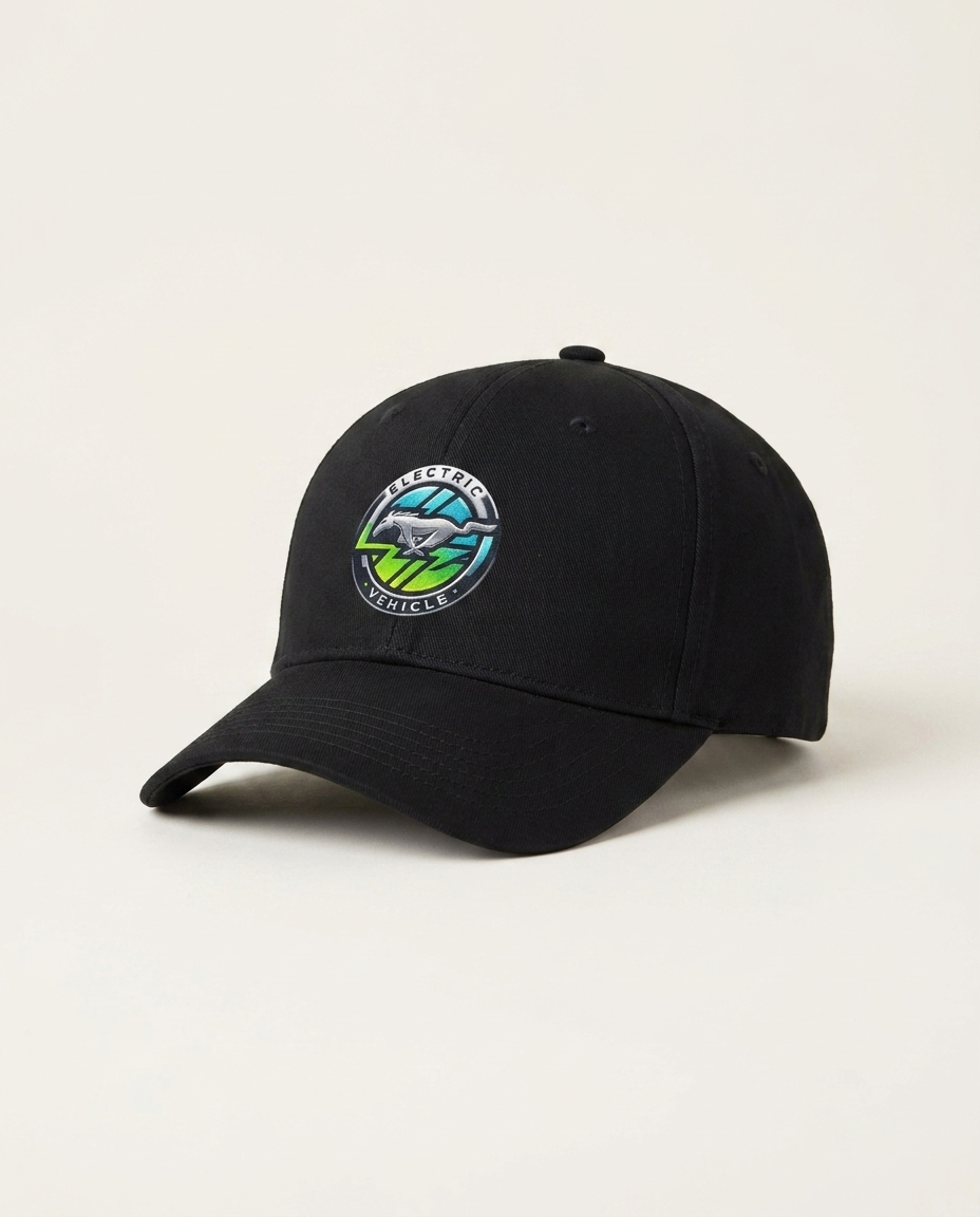 Mustang EV Hat - luxury studio product shot