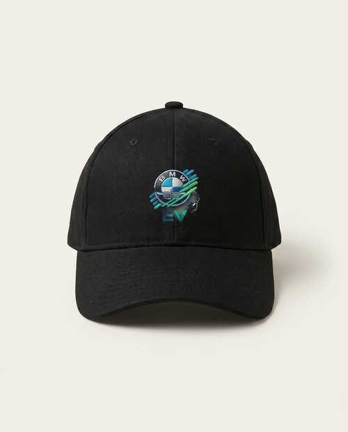 BMW EV Hat - luxury studio product shot