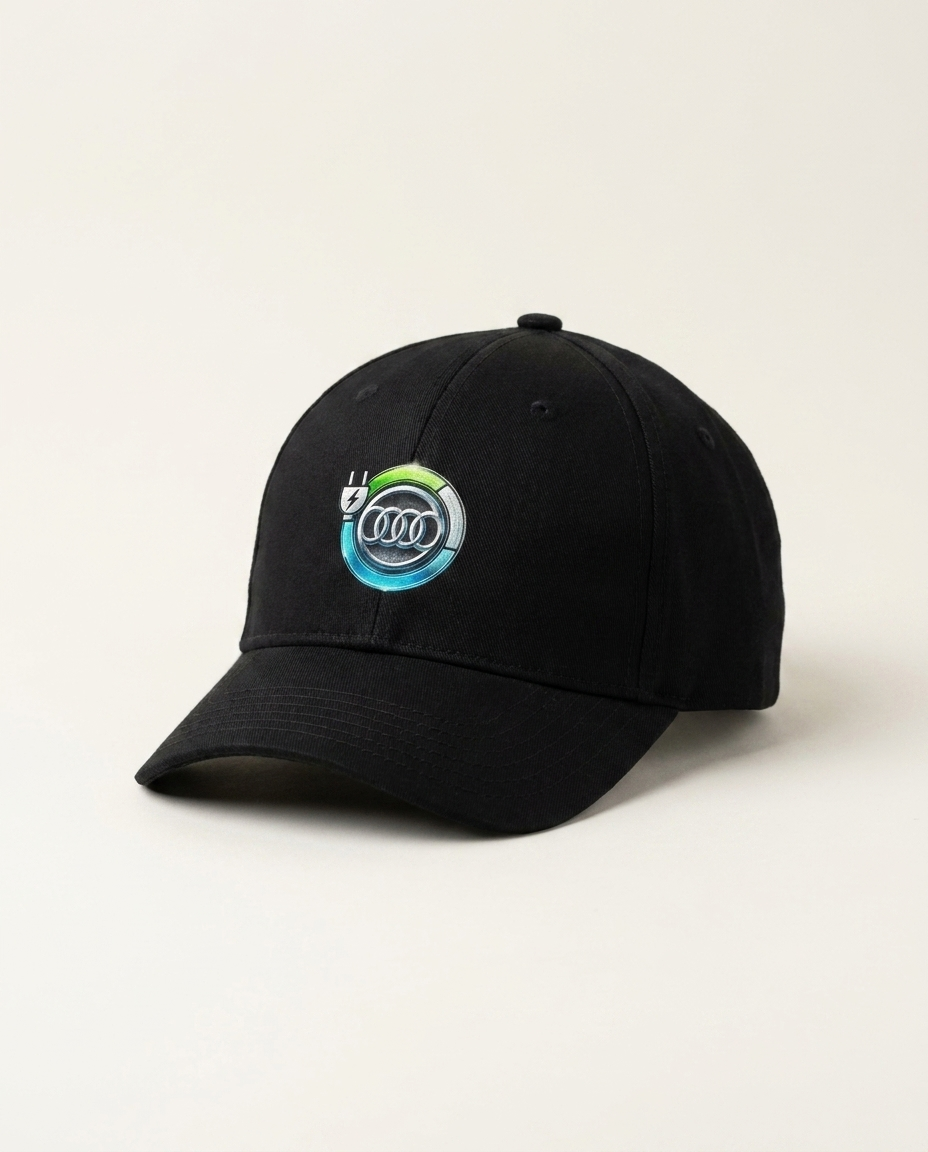Audi EV Hat - luxury studio product shot