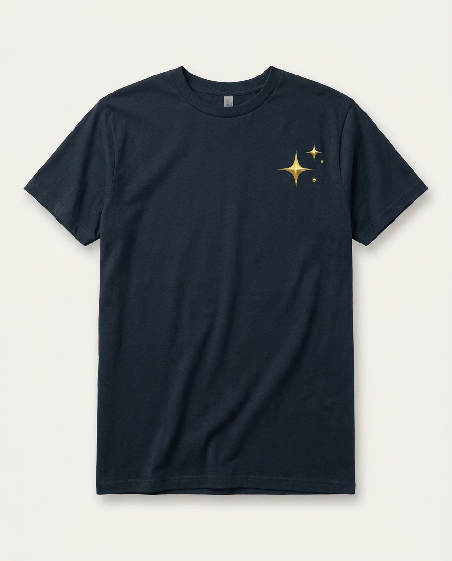 AI Stars tee - luxury flat lay