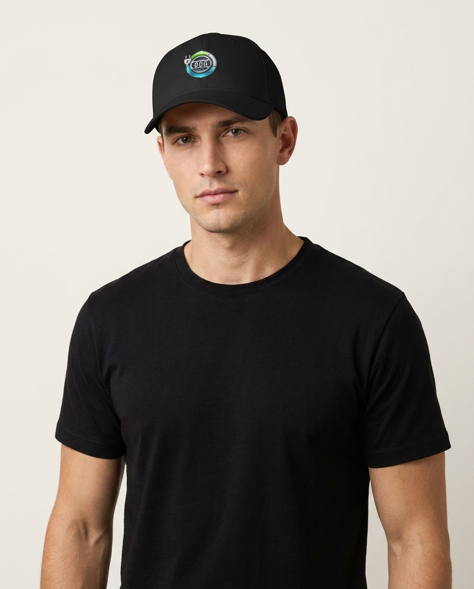 Audi EV Hat - luxury on-model studio shot