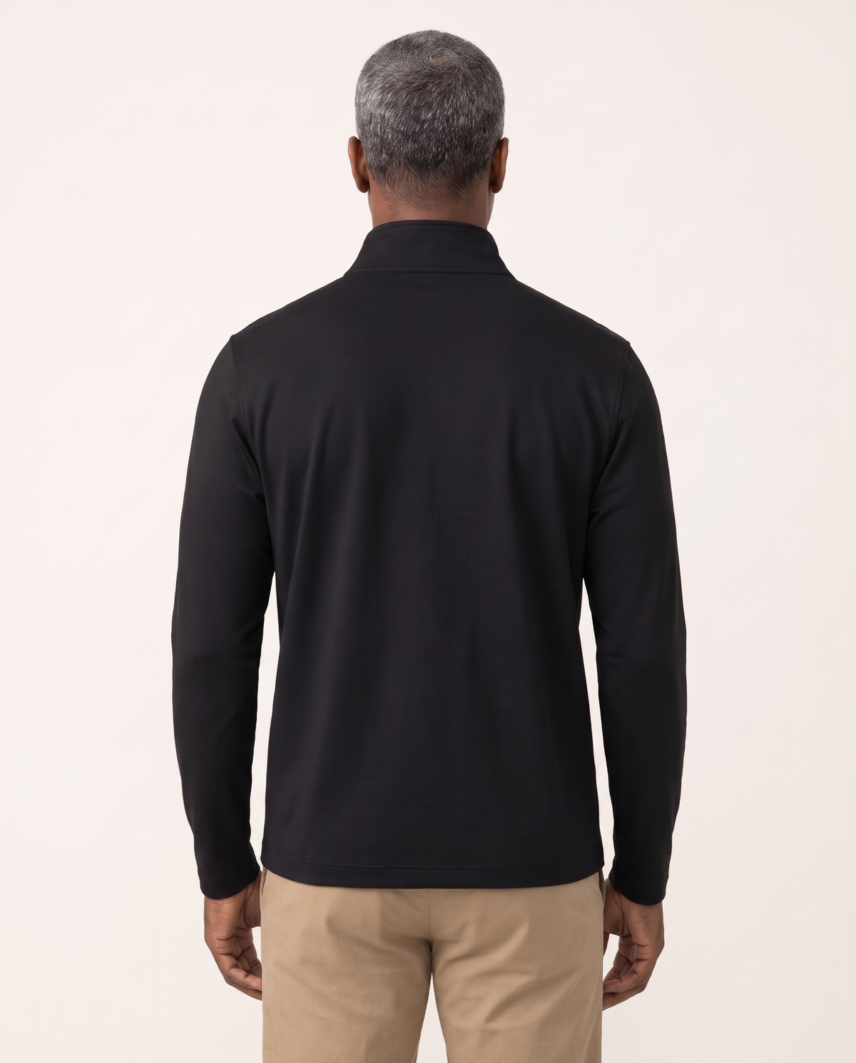 The Delve Quarter-Zip by TechThreads, back on model