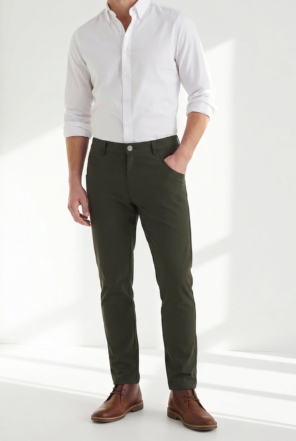 Super-Stretch Chino — Olive